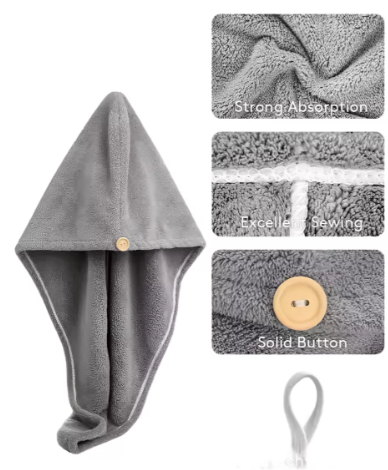 GORRO MICROFIBRA PARA SECAR PELO
